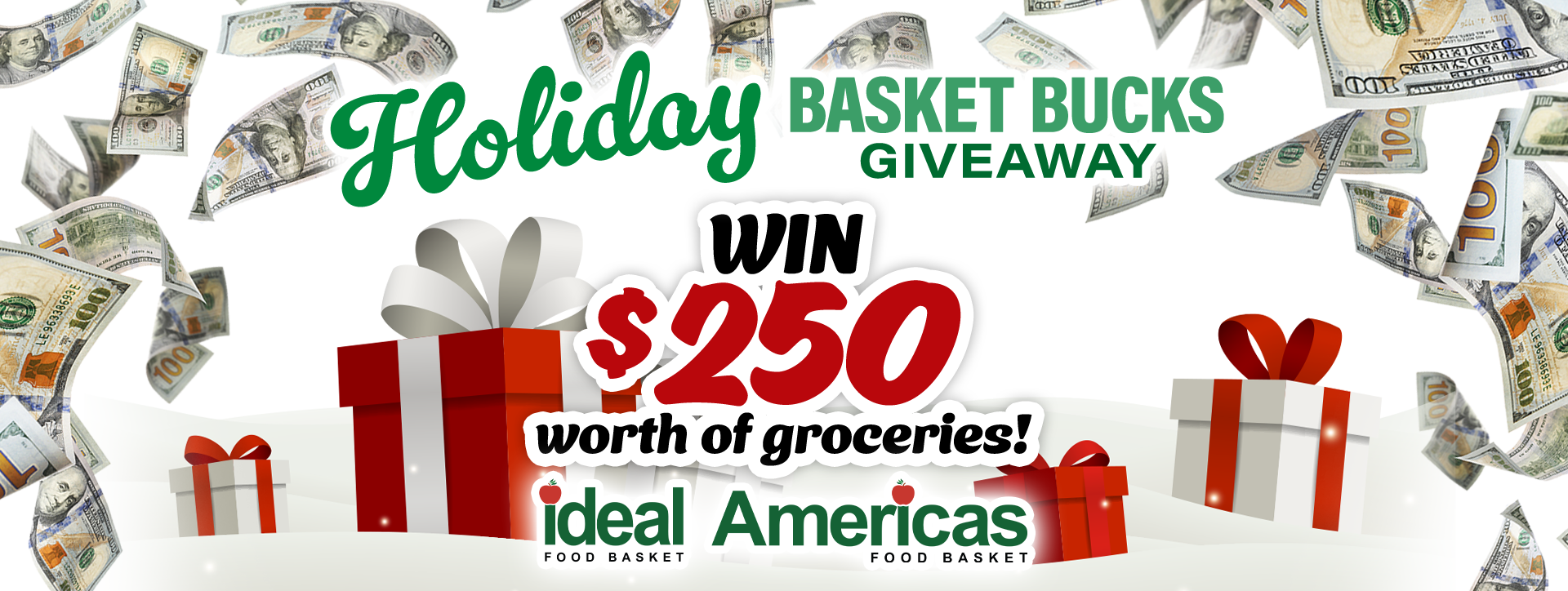 Holiday Basket bucks giveaway. Win $250 worth of groceries