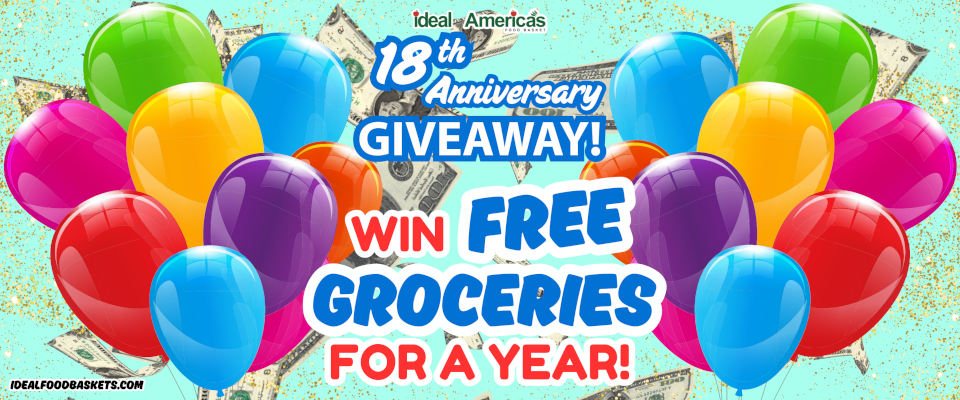 18th Anniversary Giveaway! Win Free Groceries for a year
